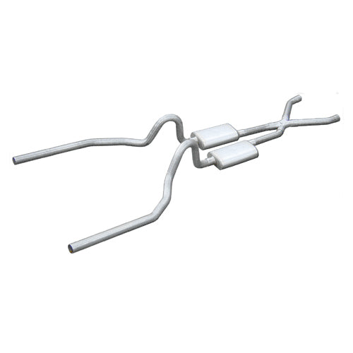 Pypes Performance Exhaust SFM03S Street Pro X-Pipe Exhaust System for 1965-1970 Ford Mustang