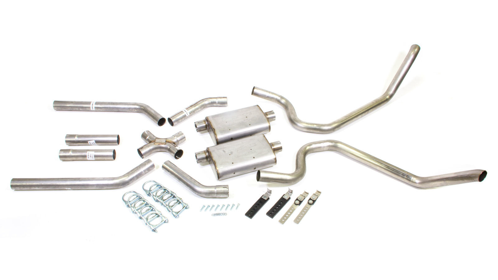 Pypes Performance Exhaust SGB10S Street Pro X-Pipe Exhaust System for 1965-1970 GM B-Body, 2.5-Inch Header-Back