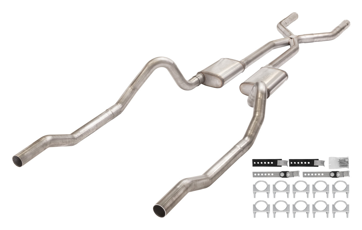 Pypes Performance Exhaust SMB13R Race Pro Series Header-Back Exhaust System for 1966-1974 Mopar B-Body