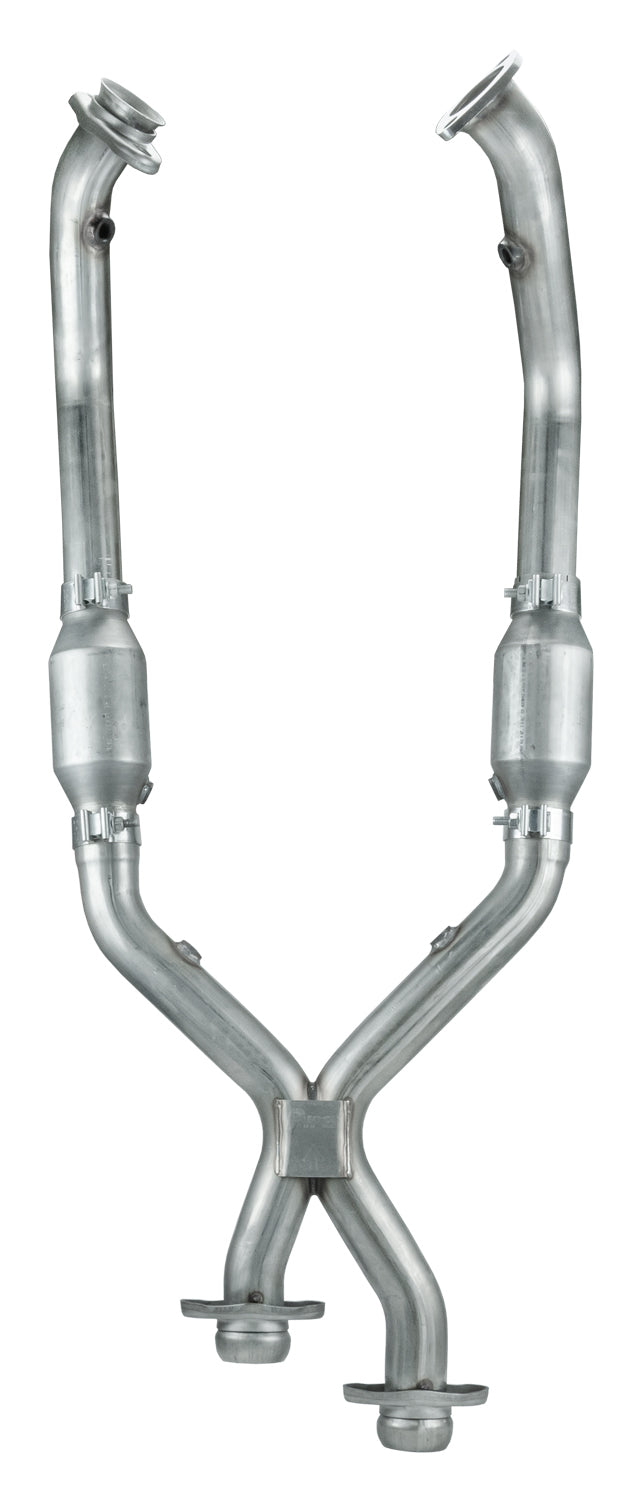 Pypes Performance Exhaust XFM33 X-Pipe with Ceramic Catalytic Converters for 1996-1998 Ford Mustang