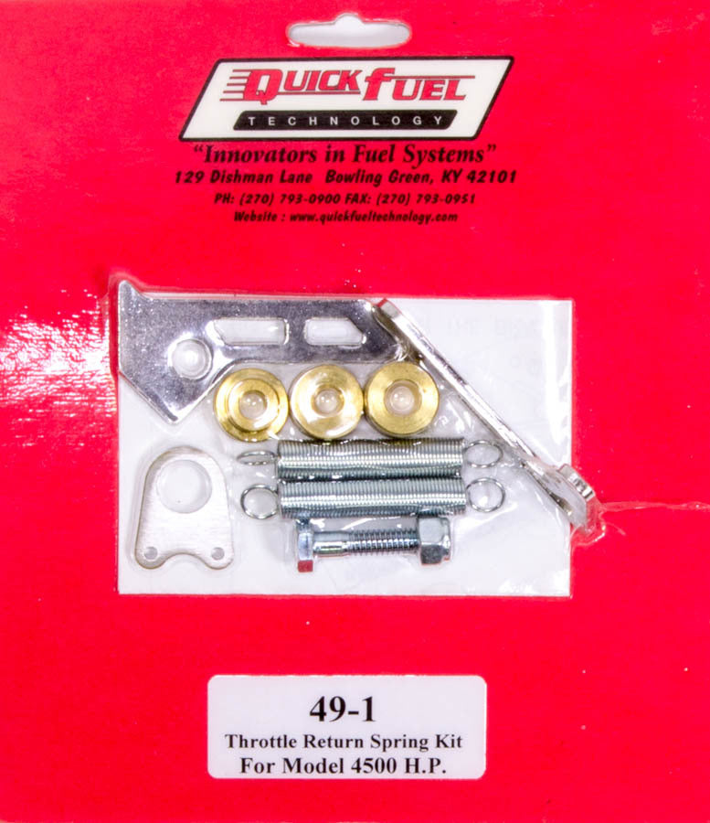 Quick Fuel Technology 49-1QFT Throttle Return Spring Kit for Holley 4500 and Quick Fuel Carburetors