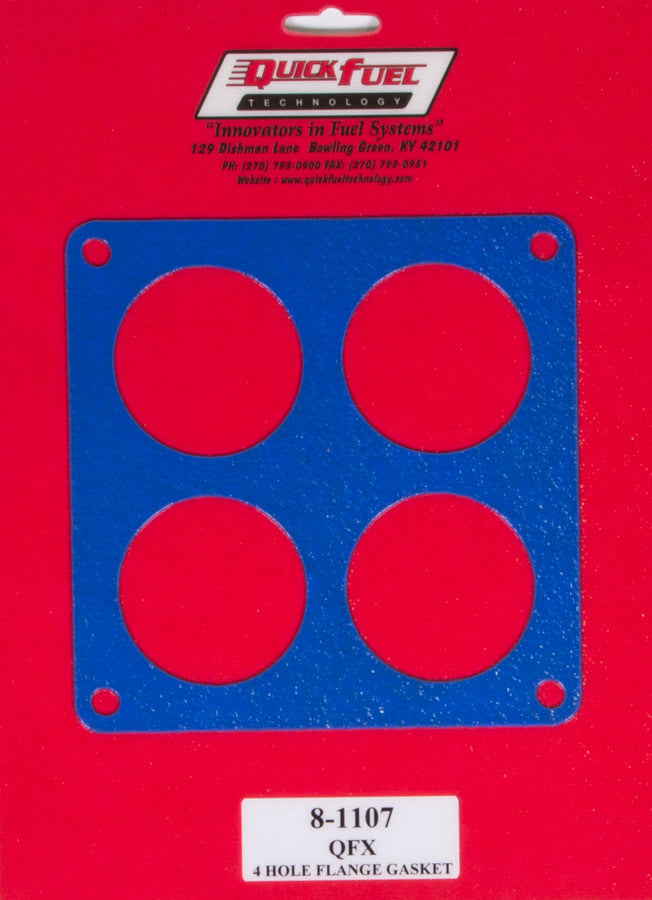 Quick Fuel Technology 8-1107QFT 4-Hole Carburetor Base Plate Gasket