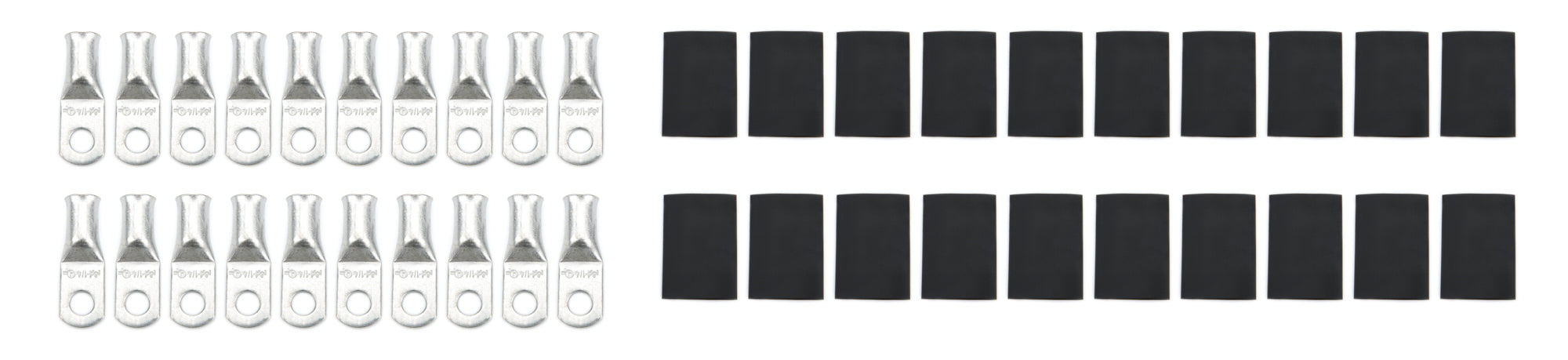 QuickCar Racing Products 57-525-20 4-Gauge Ring Battery Terminals with 1/4-Inch Eyelet, 20-Pack