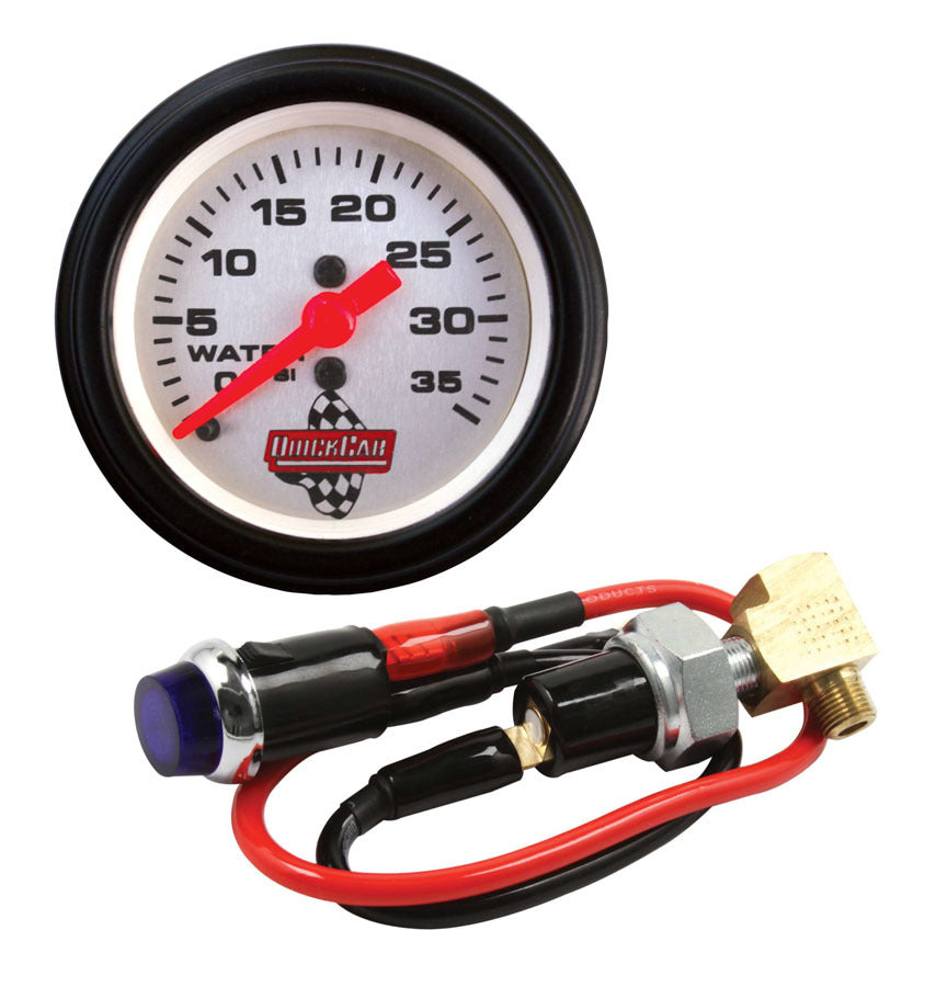 QuickCar Racing Products 61-716 Water Pressure Kit with 0–35 PSI Analog Gauge