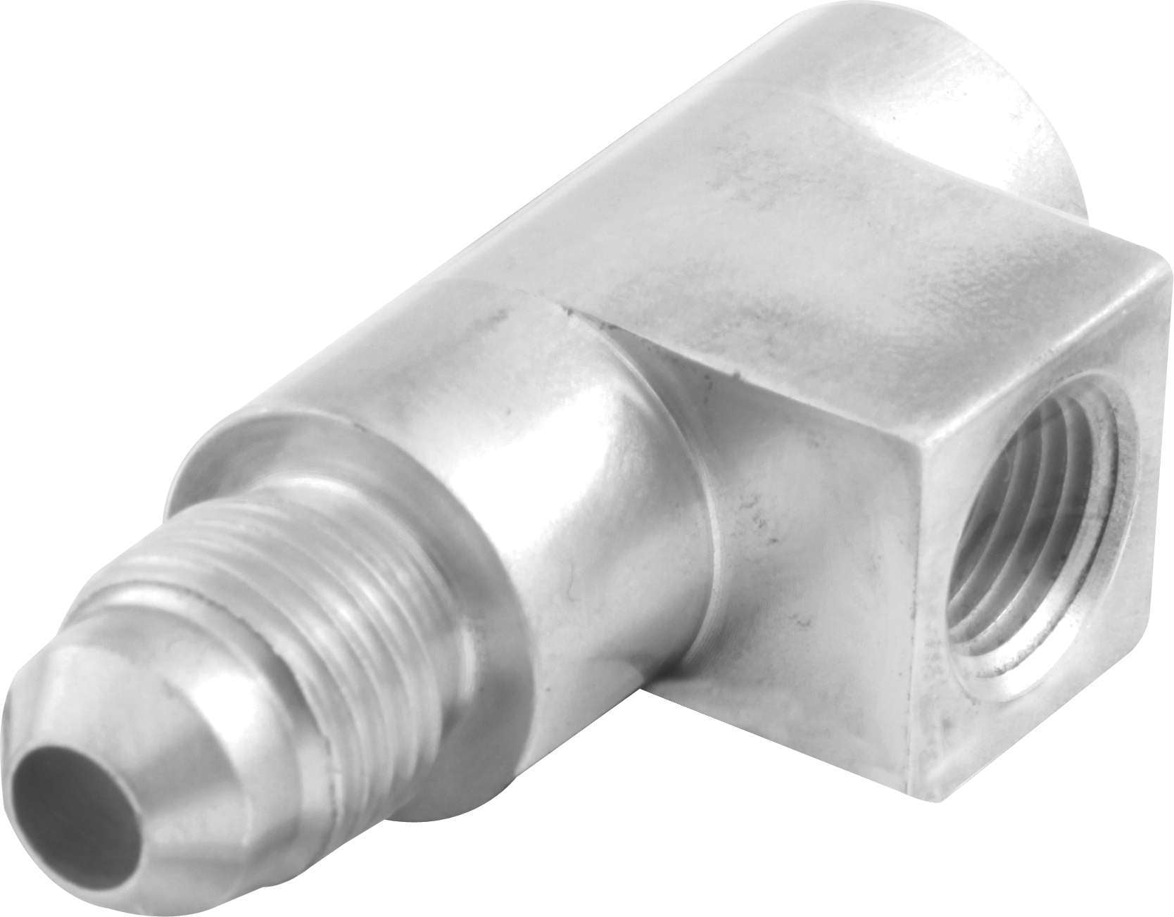 QuickCar Racing Products 61-722 Aluminum Adapter Tee, 1/8 in NPT Female x 1/8 in NPT Female x 4 AN Male
