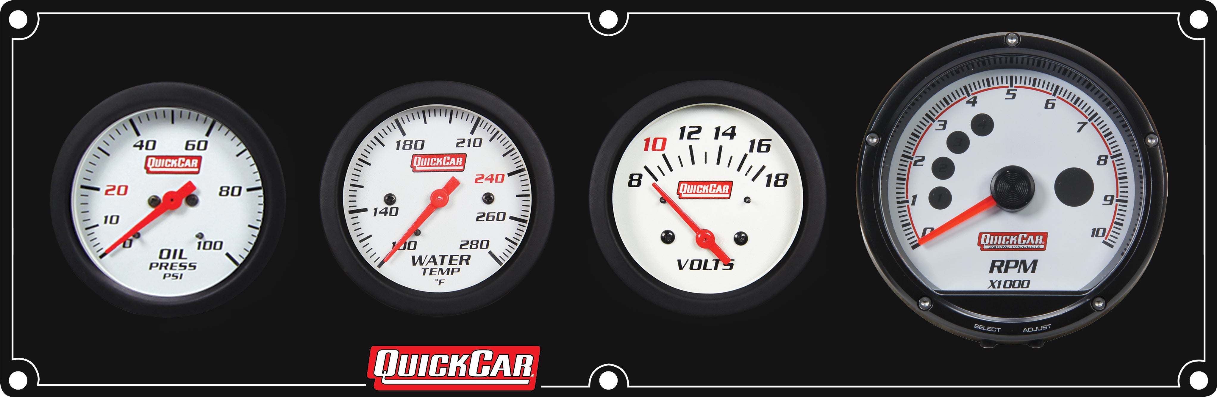 QuickCar Racing Products 61-7347 Extreme Gauge Panel Assembly with Tachometer