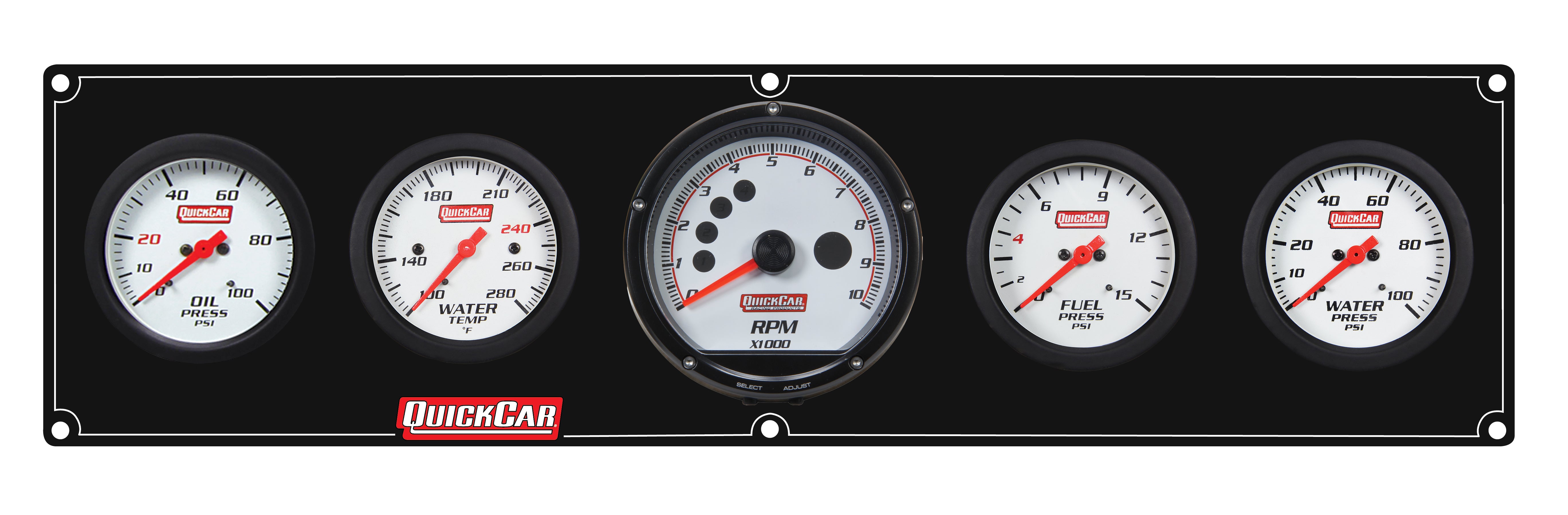 QuickCar Racing Products 61-7356 Extreme Gauge Panel Assembly with Tachometer