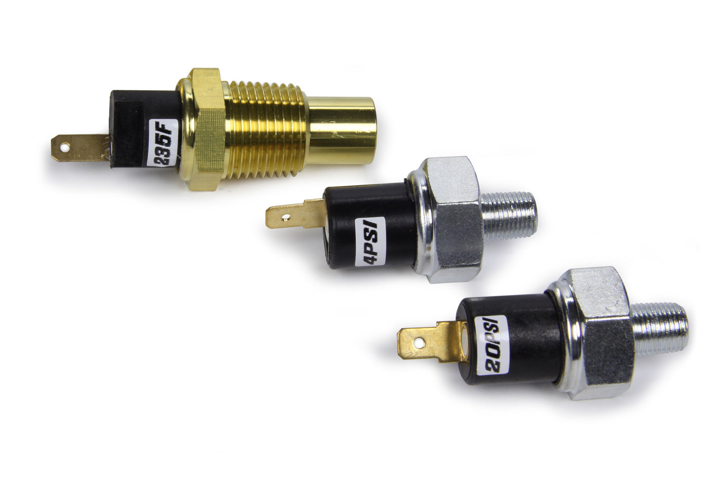 QuickCar Racing Products 61-751 Warning Light Switch Kit for Oil Pressure, Water Temperature and Fuel Pressure
