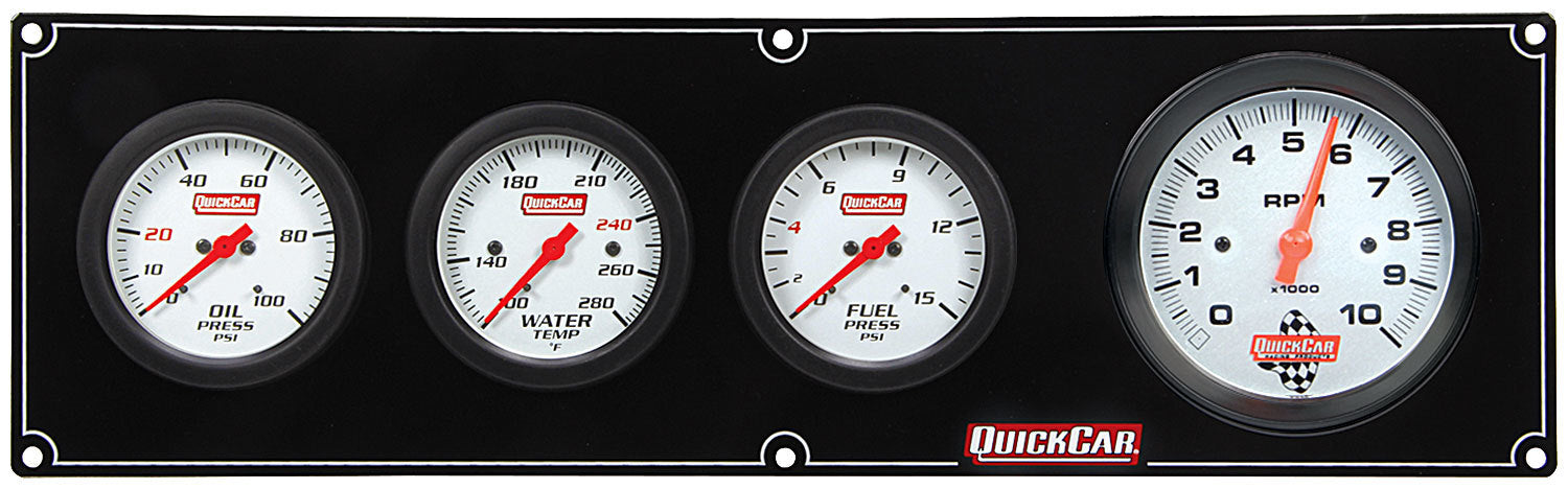 QuickCar Racing Products 61-77423 Extreme Gauge Panel Assembly with 3-Inch Tachometer