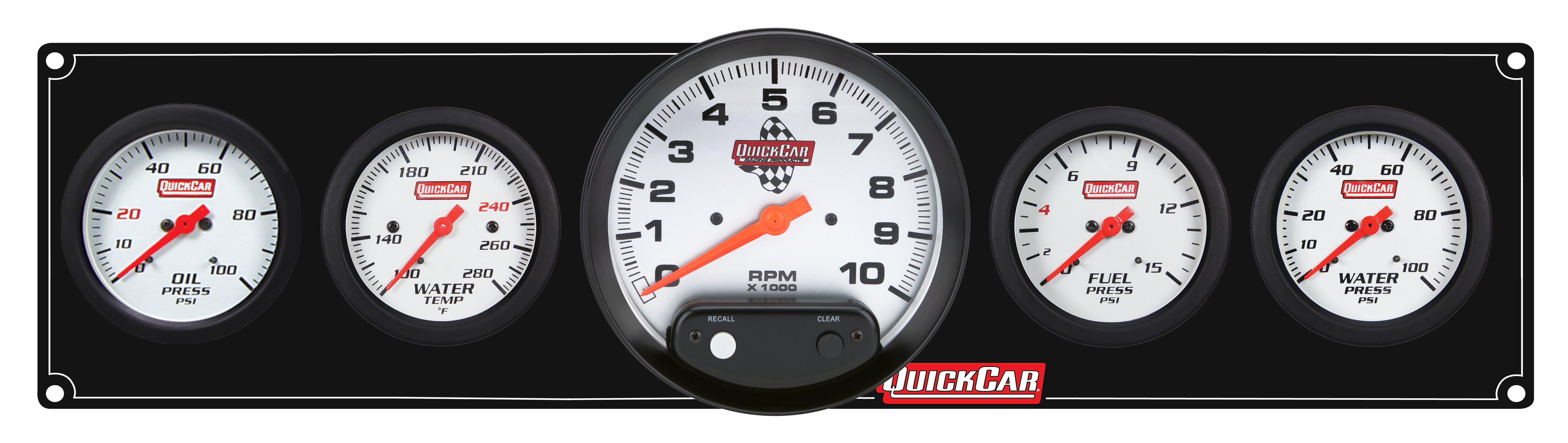QuickCar Racing Products 61-7756 Extreme 4-in-1 Gauge Panel Assembly with Tachometer