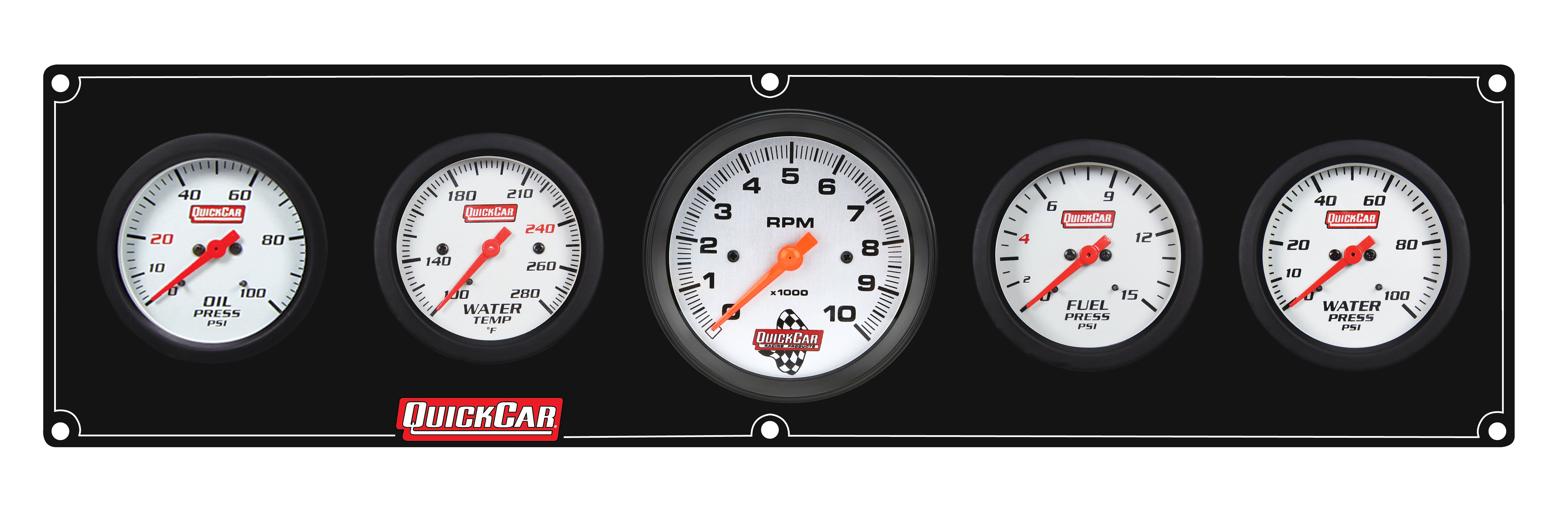 QuickCar Racing Products 61-77563 Extreme 4-in-1 Gauge Panel Assembly with Tachometer