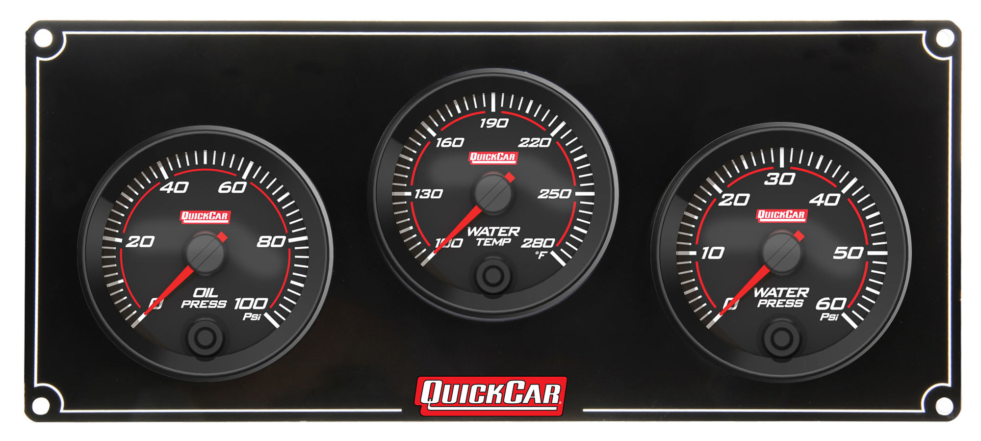 QuickCar Racing Products Redline 3-Gauge Panel Assembly 69-3016