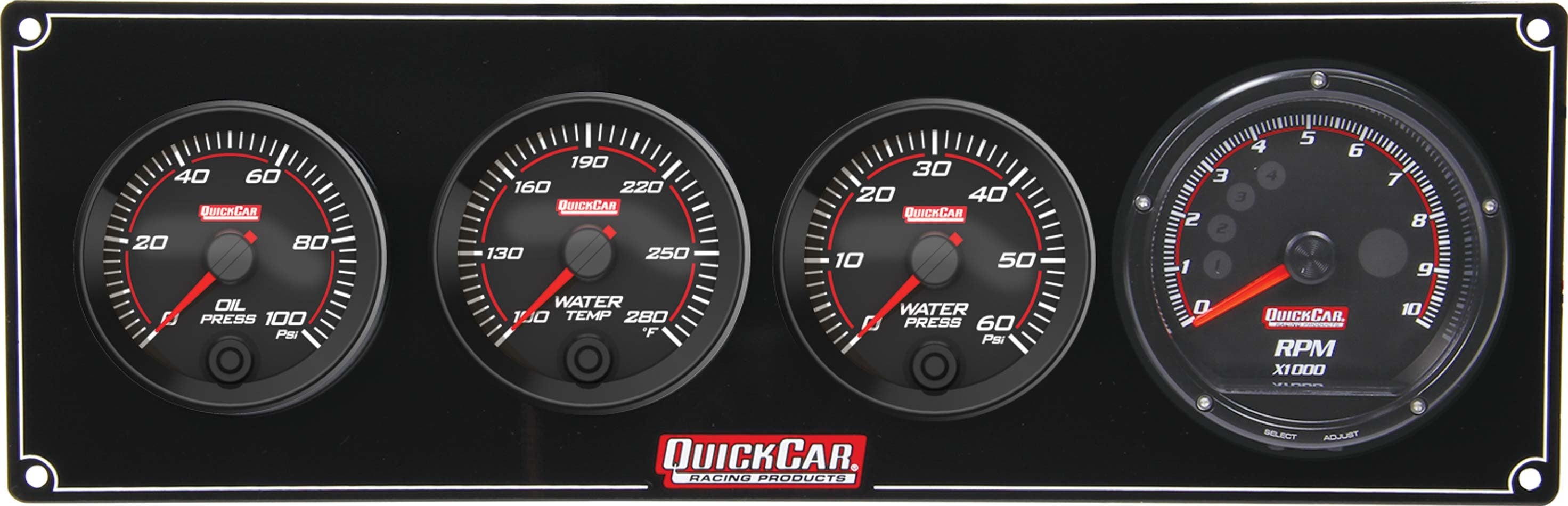 QuickCar Racing Products Redline Gauge Panel Assembly 69-3046
