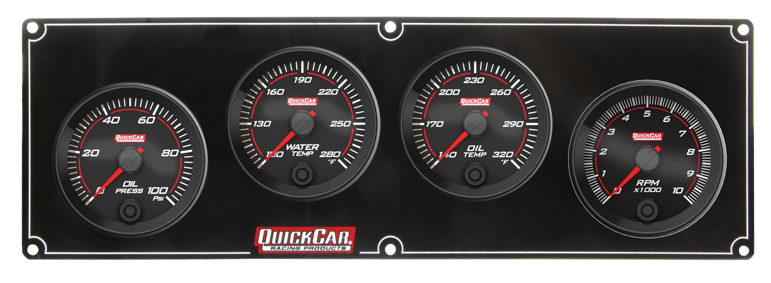 QuickCar Racing Products Redline Gauge Panel Assembly 69-3241