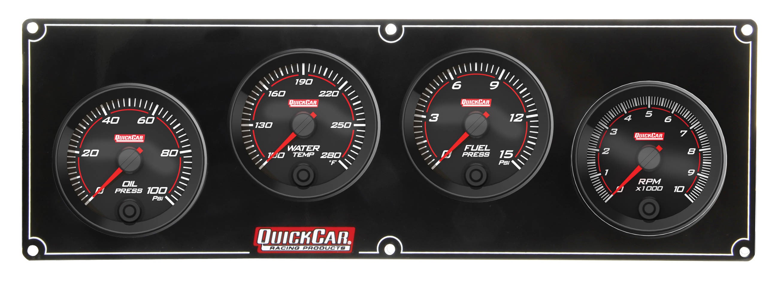 QuickCar Racing Products Redline Gauge Panel Assembly 69-3242
