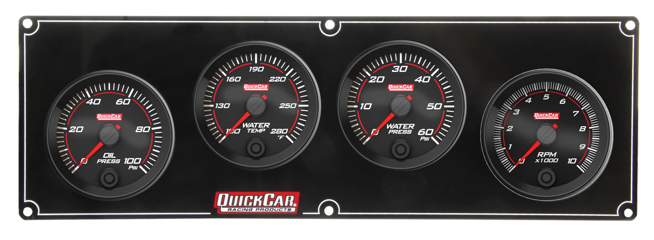 QuickCar Racing Products Redline Gauge Panel Assembly 69-3246