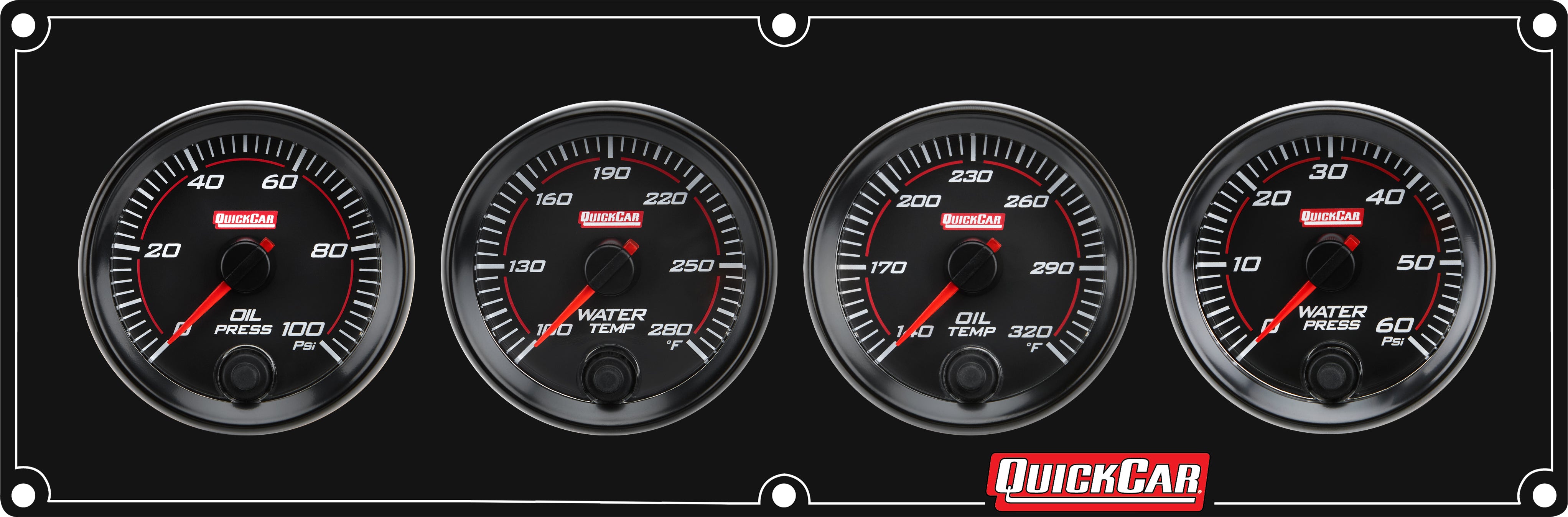 QuickCar Racing Products Redline Gauge Panel Assembly 69-4023