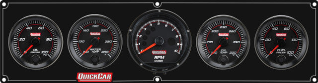 QuickCar Racing Products Redline Gauge Panel Assembly 69-4052