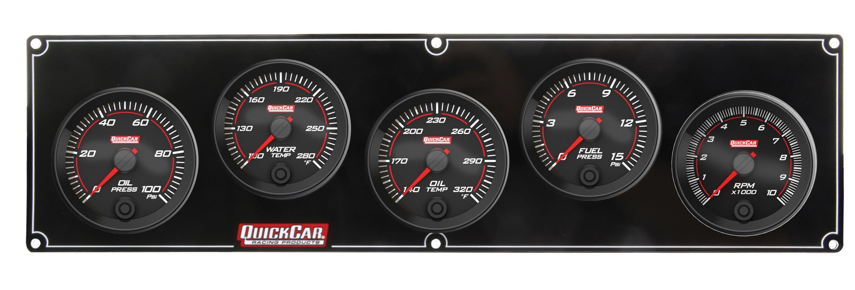 QuickCar Racing Products Redline Gauge Panel Assembly 69-4251