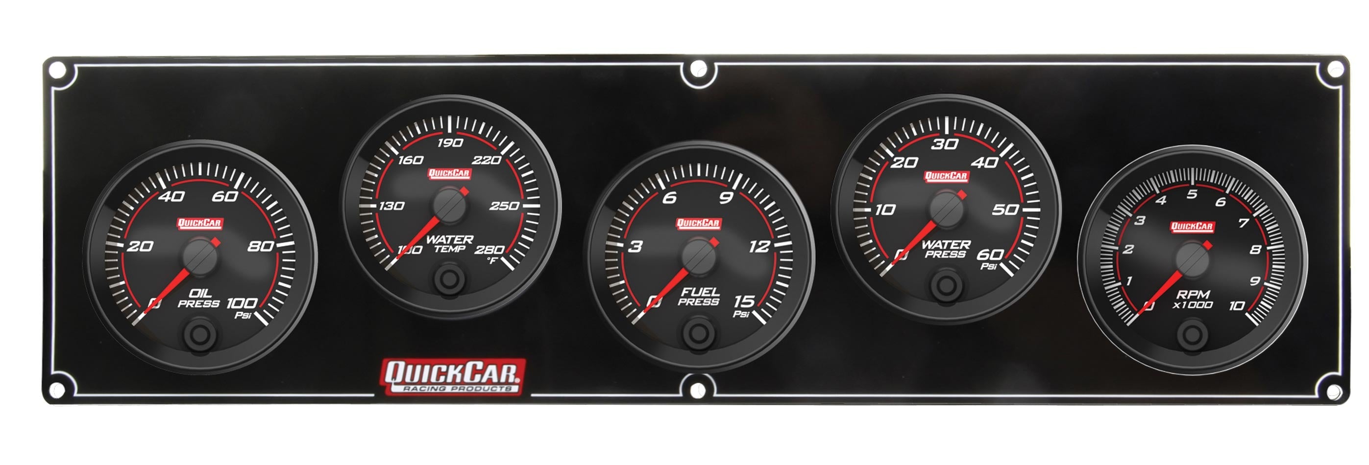 QuickCar Racing Products Redline Gauge Panel Assembly 69-4256