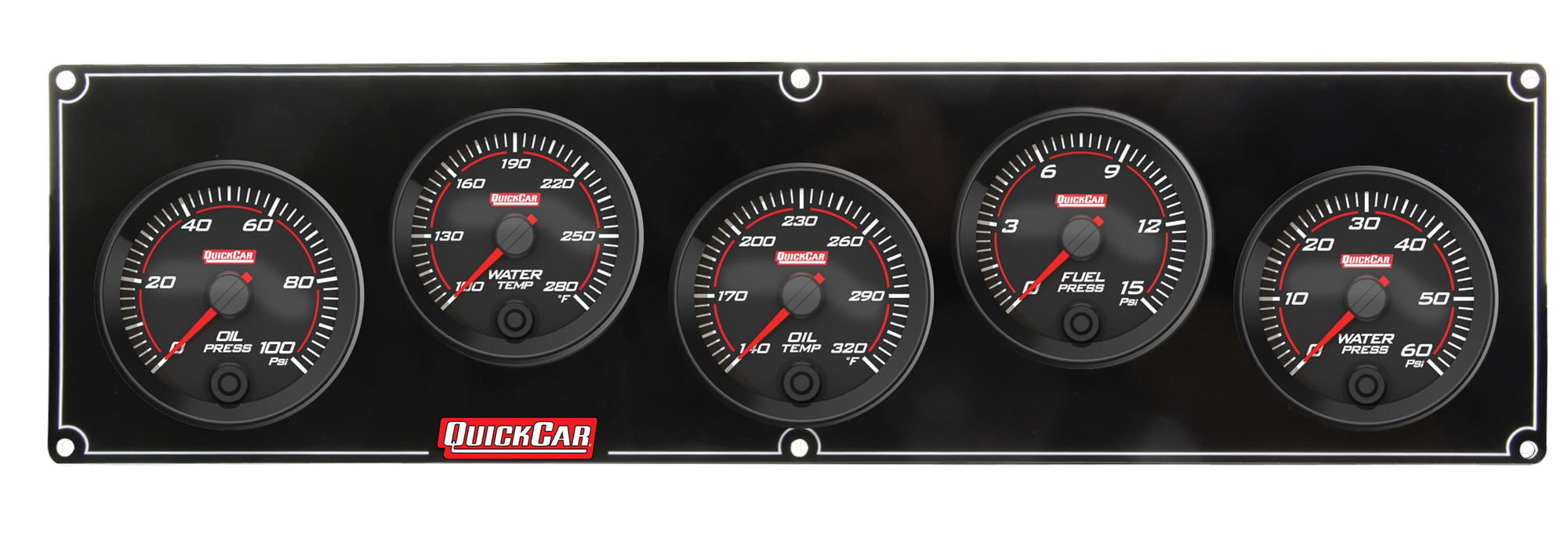 QuickCar Racing Products Redline 5-Gauge Panel Assembly 69-5036