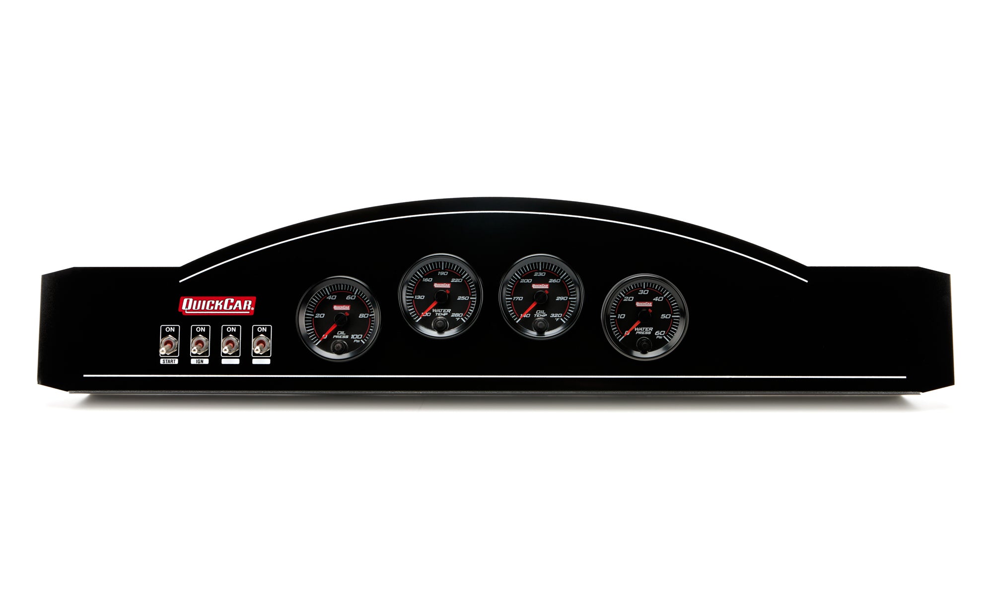 QuickCar Racing Products 69-823-011 Redline Dual-Ignition Gauge Panel Assembly