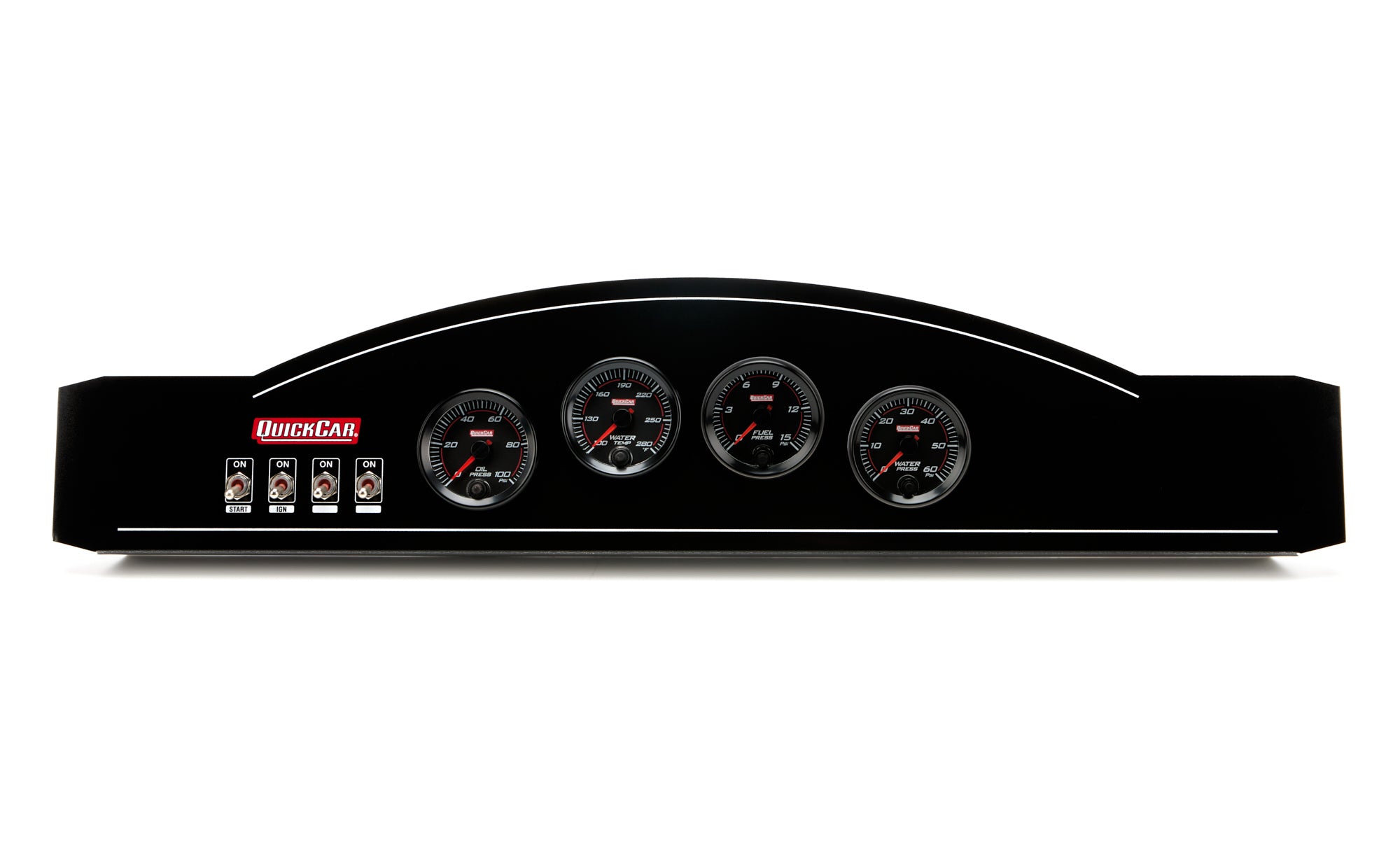 QuickCar Racing Products Redline Gauge Panel Assembly 69-826-034