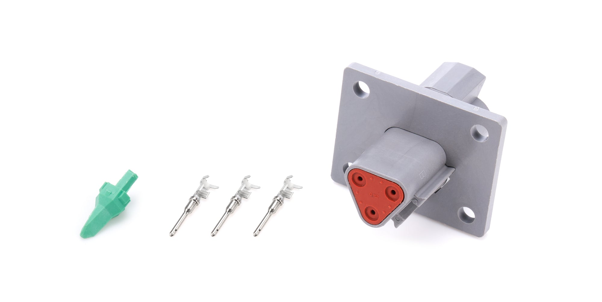 QuickCar Racing Products 71-337 3-Pin Deutsch Male Electrical Connector