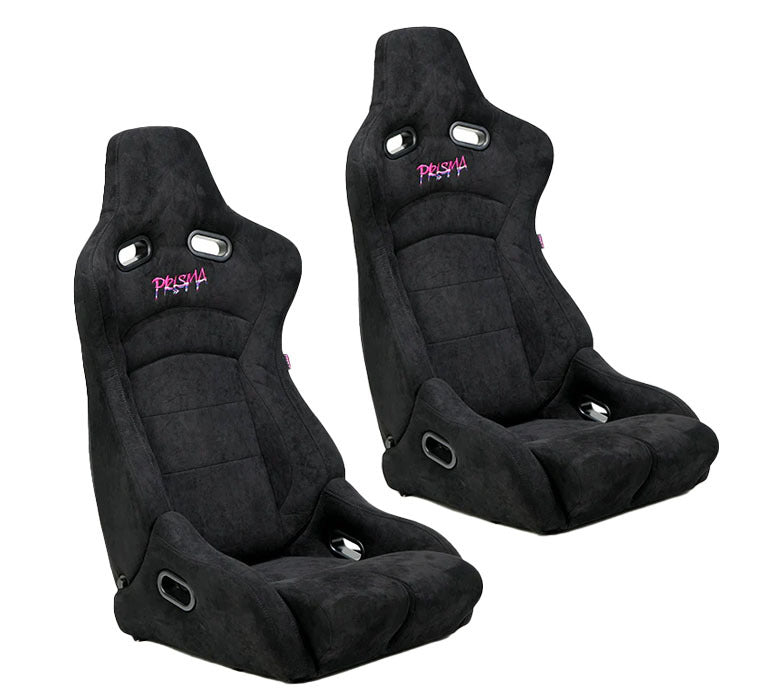 NRG Innovations RSC-710LR-BK Seat Prisma Lab Recline Black Pair