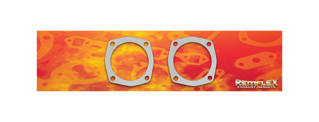 REMFLEX Exhaust Gaskets 8064 4-Bolt Header Collector Gaskets, 3.875-Inch Diameter, Pair