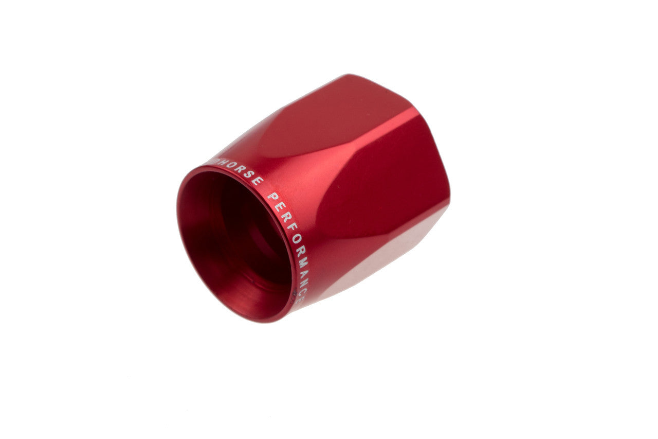 REDHORSE PERFORMANCE 1400-06-3 1400 Series 6AN Hose End Socket, Red Anodized Aluminum
