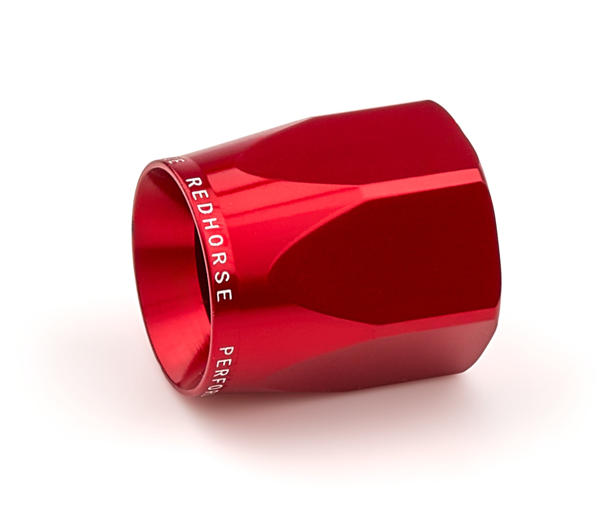 REDHORSE PERFORMANCE 1400-08-3 8 AN 1400 Series Reusable Hose End Socket, Red Anodized Aluminum