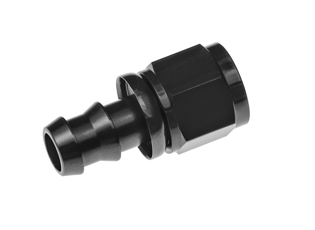 Redhorse Performance 2000-04-2 2000 Series 4 AN Straight Push-Lock Hose End, Black