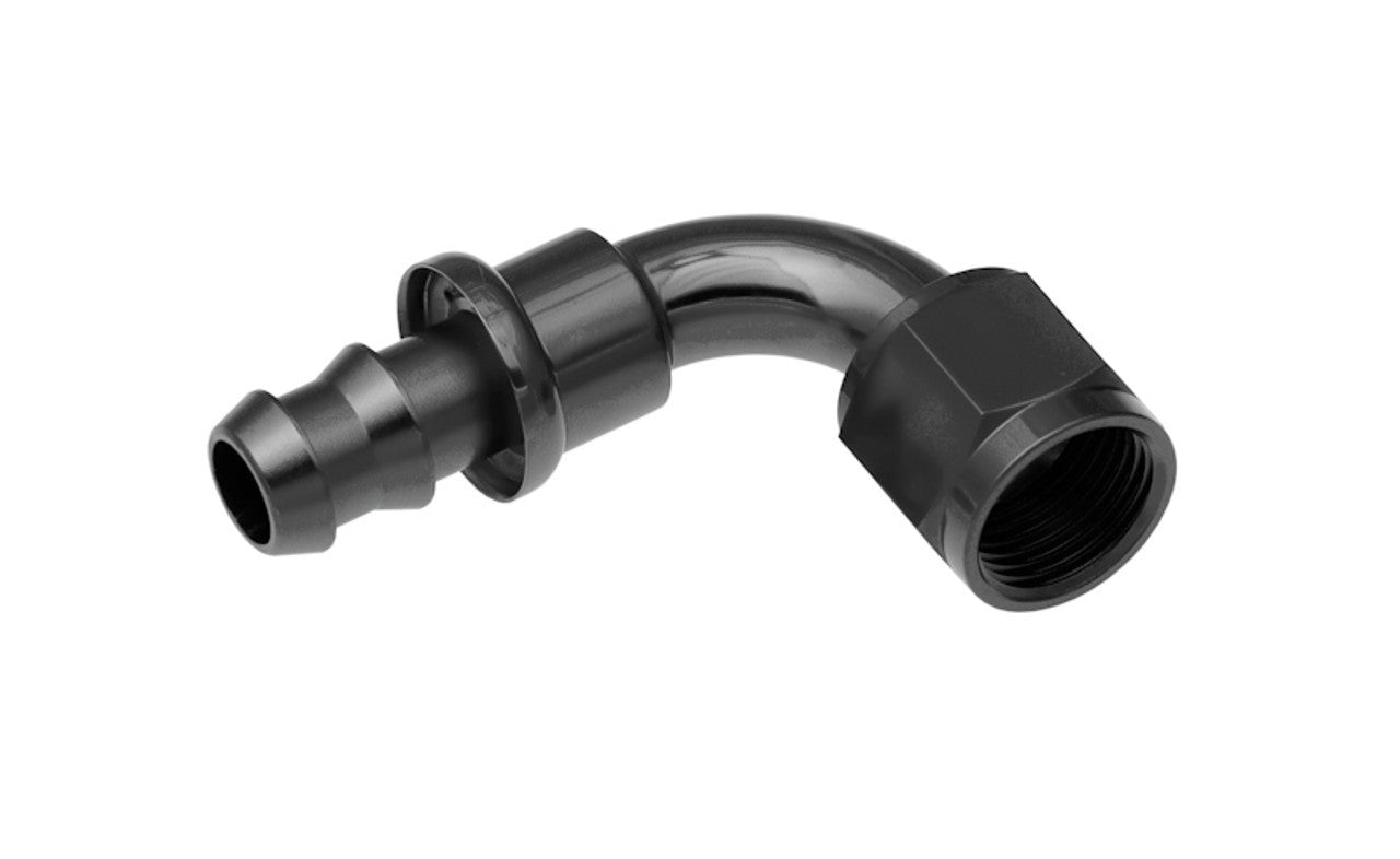 REDHORSE PERFORMANCE 2090-08-2 90-Degree 8 AN Push-Lock Hose End