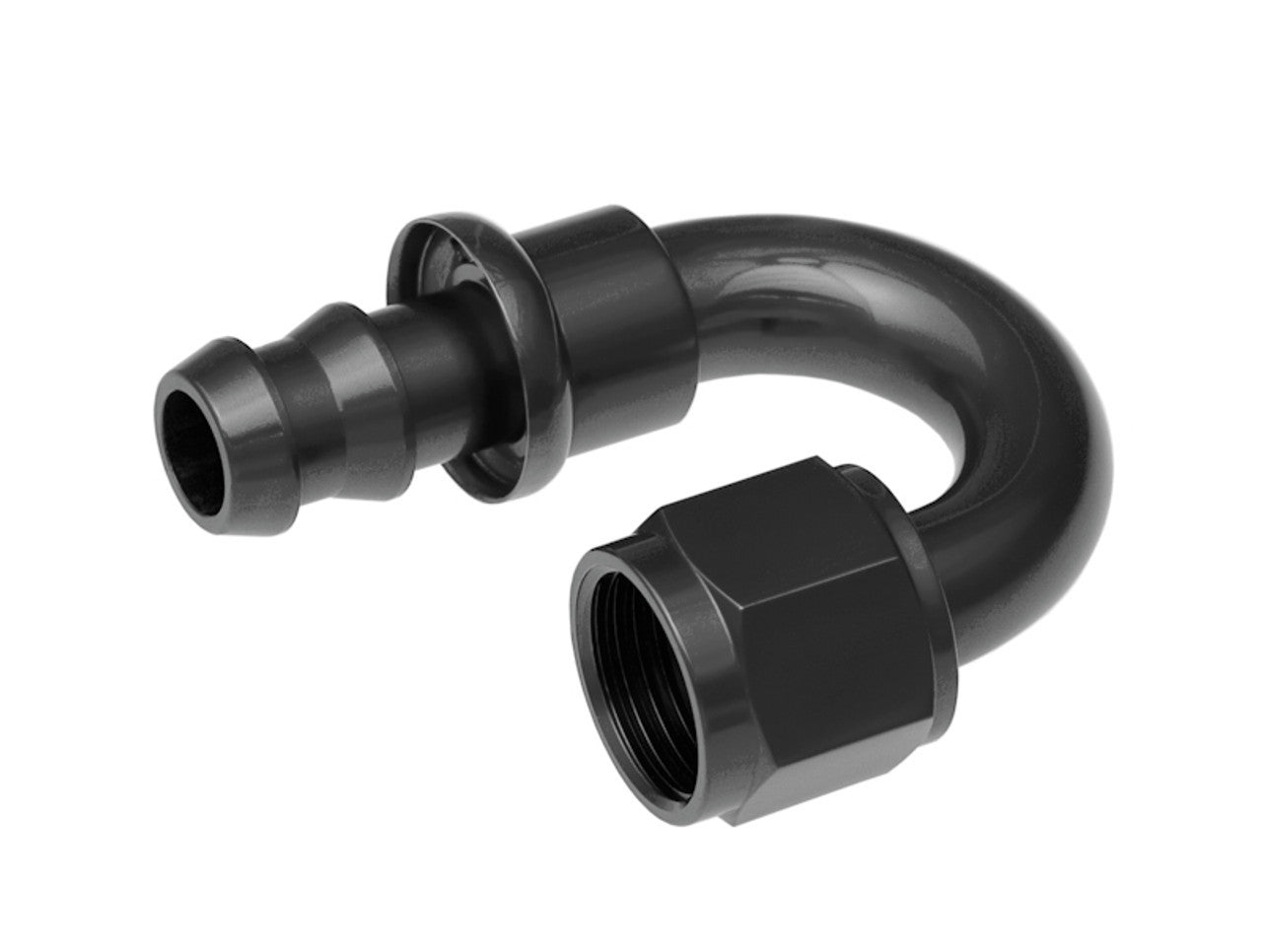 Redhorse Performance 2180-06-2 6 AN 180-Degree Push-Lock Hose End