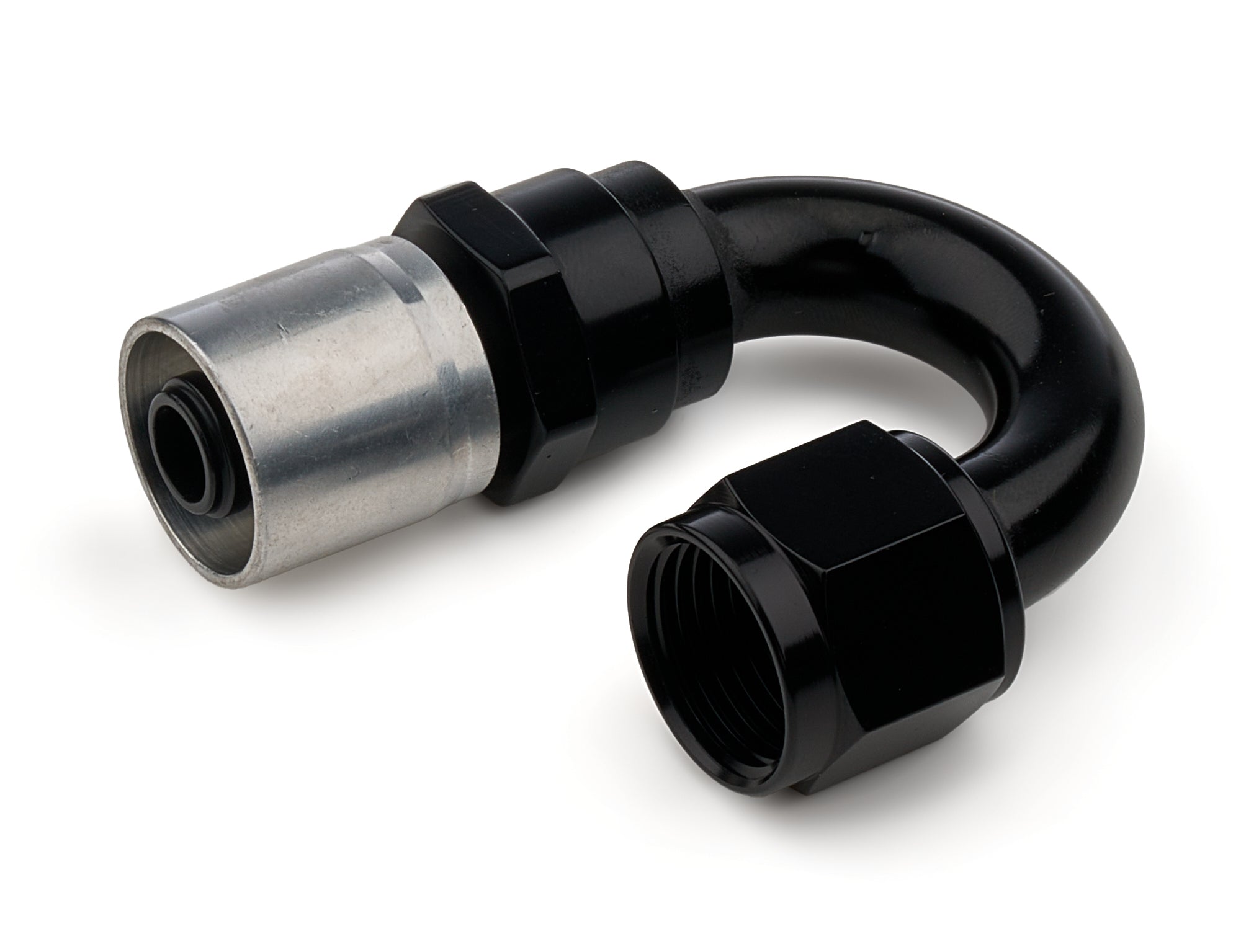 Redhorse Performance 7180-08-2 8AN 180 Degree Crimp Style Hose End Black