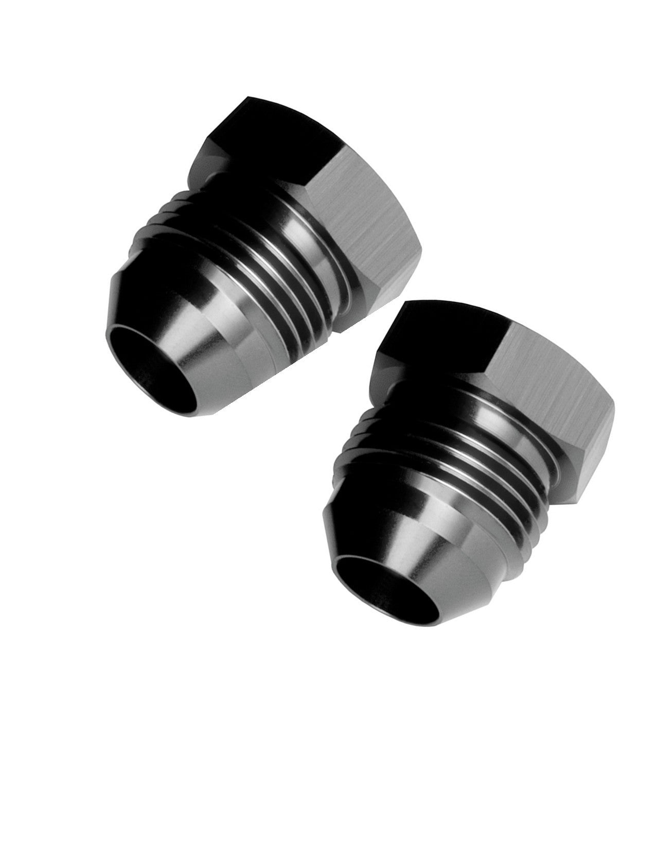 REDHORSE PERFORMANCE 806-06-2 6 AN Flare Plug, Black Anodized, 2-Pack