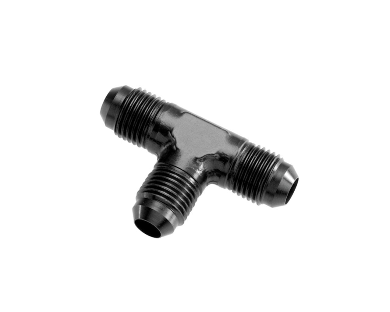 REDHORSE PERFORMANCE 824-06-2 6 AN Male Adapter Tee, Black Anodized Aluminum