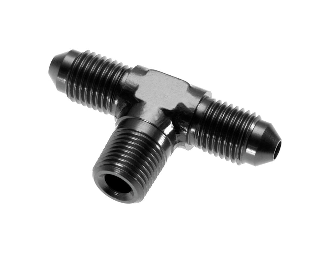 Redhorse Performance 825-03-02-2 Adapter Tee, 3 AN Male to 3 AN Male and 1/8 in NPT Male