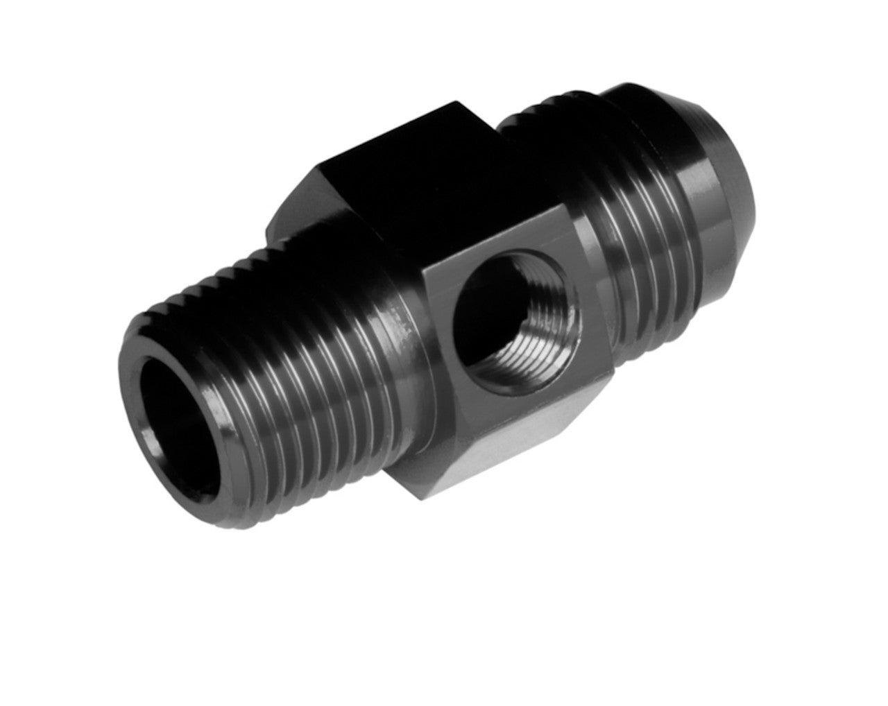REDHORSE PERFORMANCE 9194-08-06-2 Straight Adapter Fitting, 8 AN Male to 3/8 in NPT Male