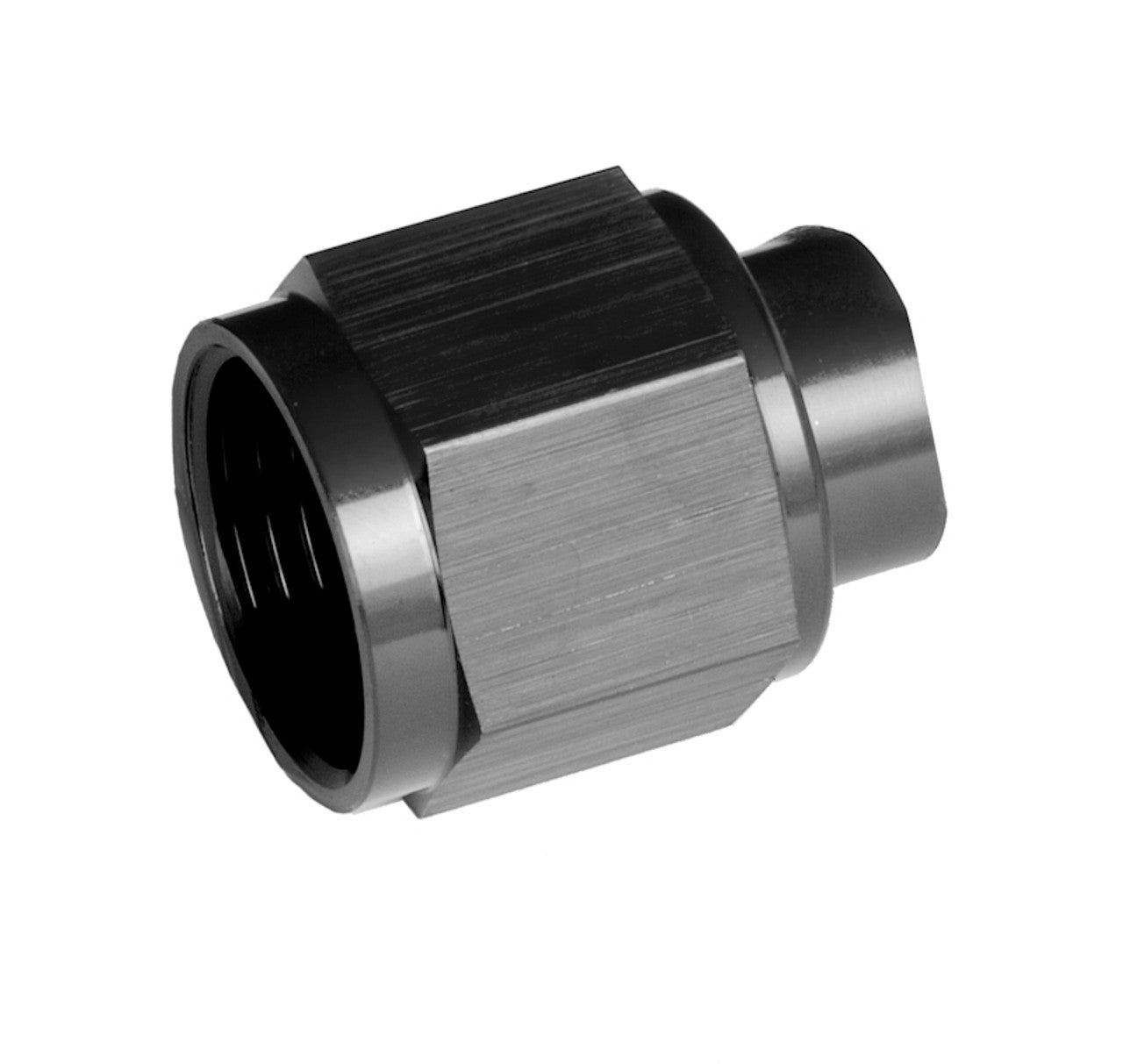 REDHORSE PERFORMANCE 929-08-2 929 Series 8 AN Flare Cap Nut, 2-Piece Black Aluminum