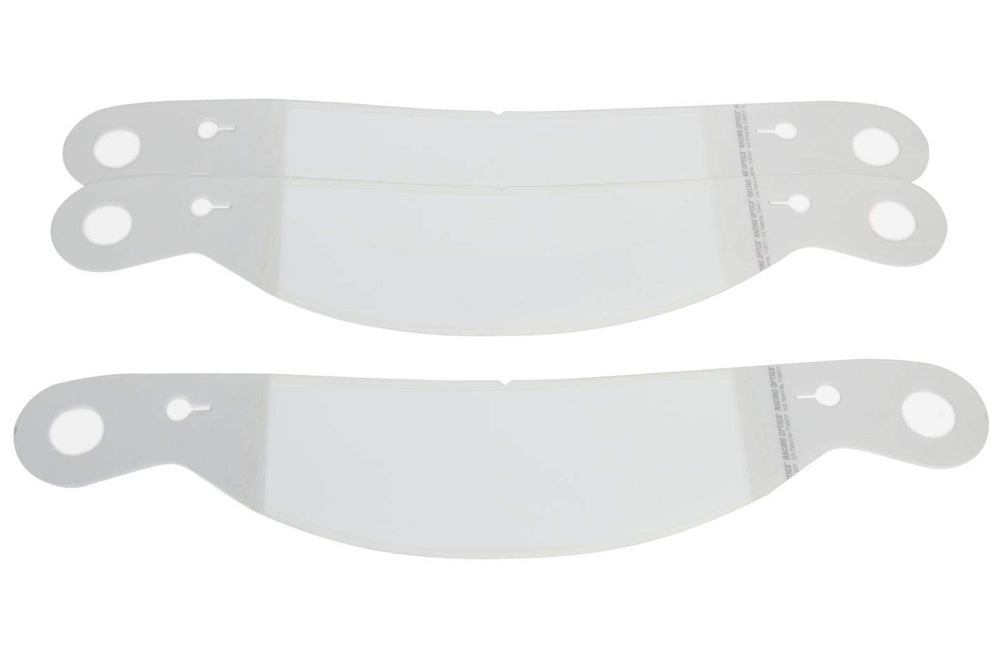 RACING OPTICS 10230CP Perimeter Helmet Shield Tear-Offs, Clear, Set of 30