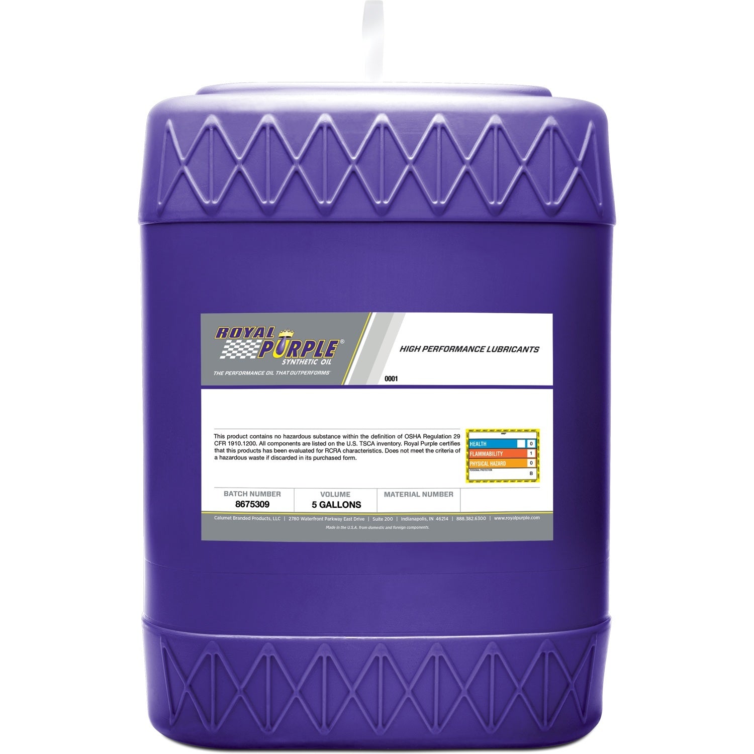 Royal Purple Multi-Grade Motor Oil 0w20 5 Gallon Pail Dexos - 05020