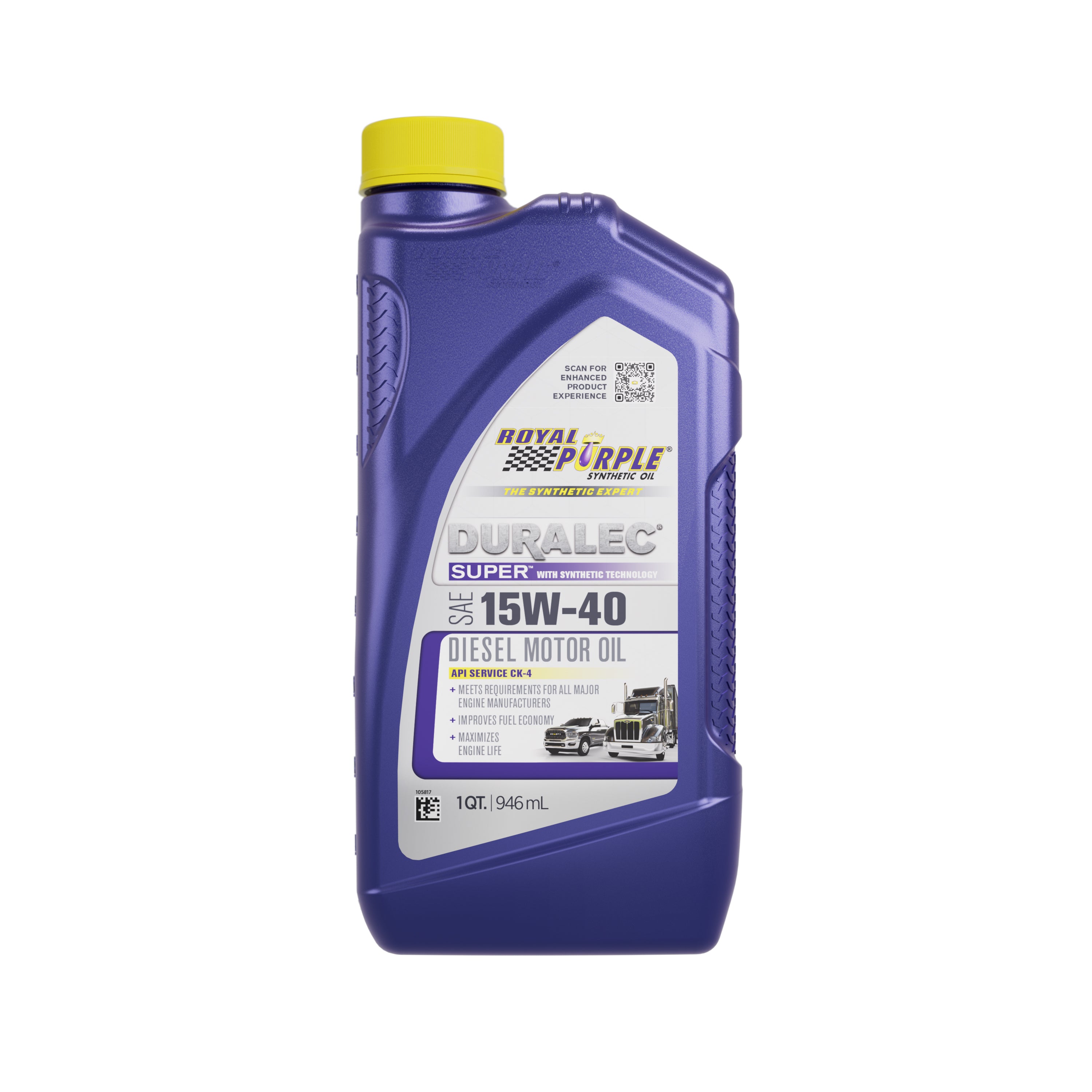 Royal Purple 15w40 Multi-Grade SAE Oil Case 6x1 Quart Motor Oil - 06154
