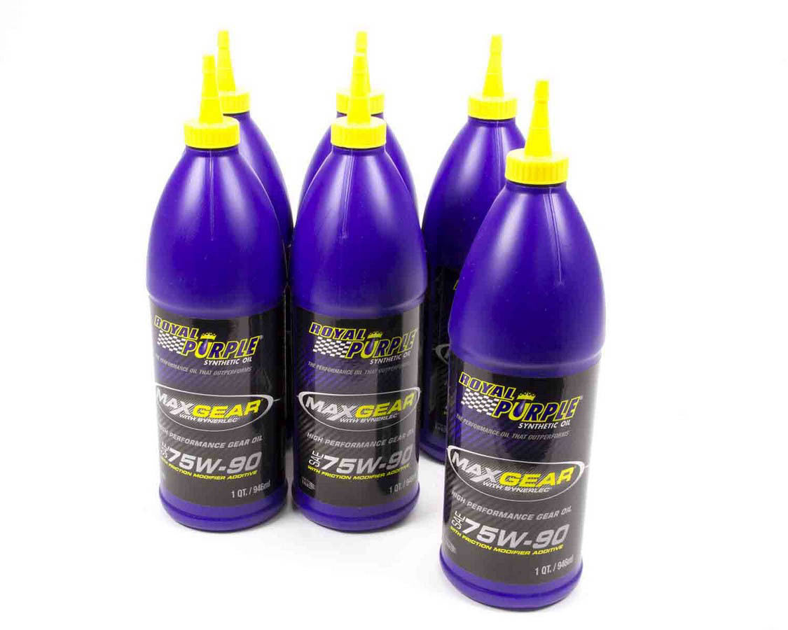 Royal Purple Max Gear 75W-90 Full Synthetic Gear Oil 06300 | Case of 6 Quarts