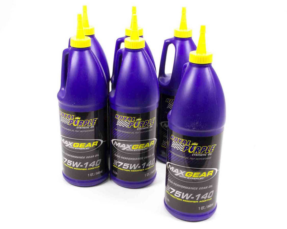Royal Purple Max Gear 75W-140 Synthetic Gear Oil | 06301 | Limited Slip | 1 Quart | Case of 6
