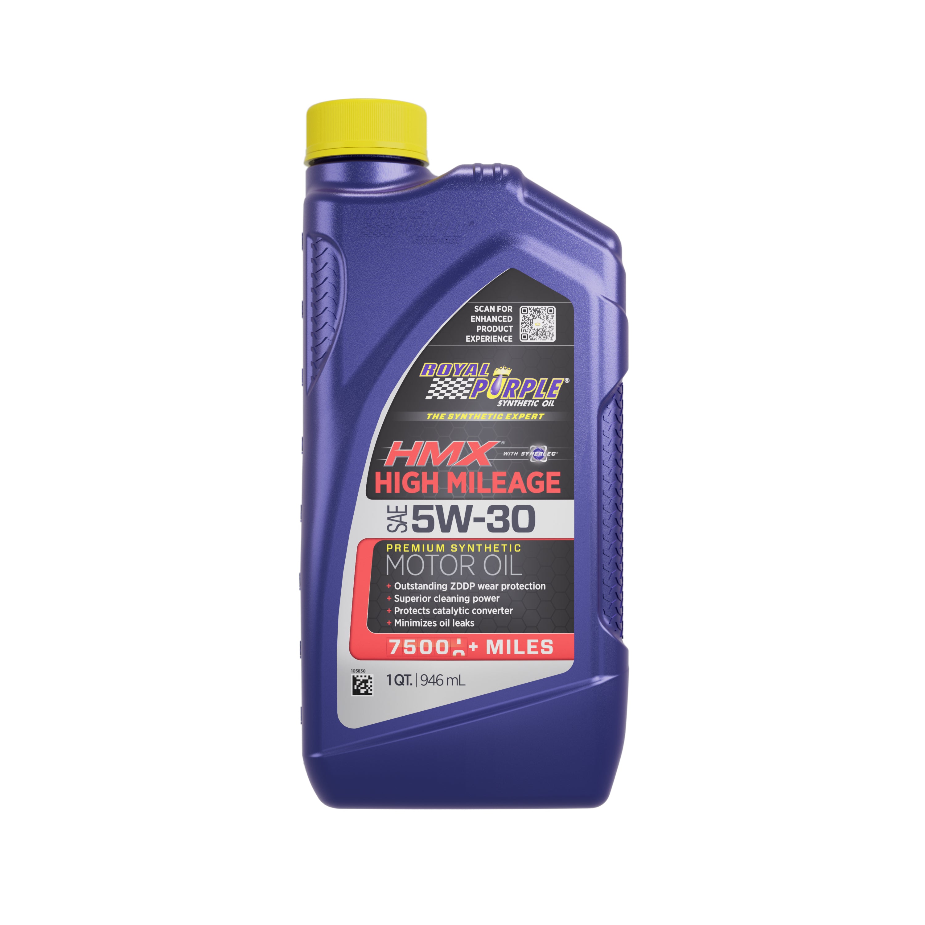Royal Purple HMX 5W-30 High Mileage Synthetic Motor Oil 11745 | Case of 6 Quarts