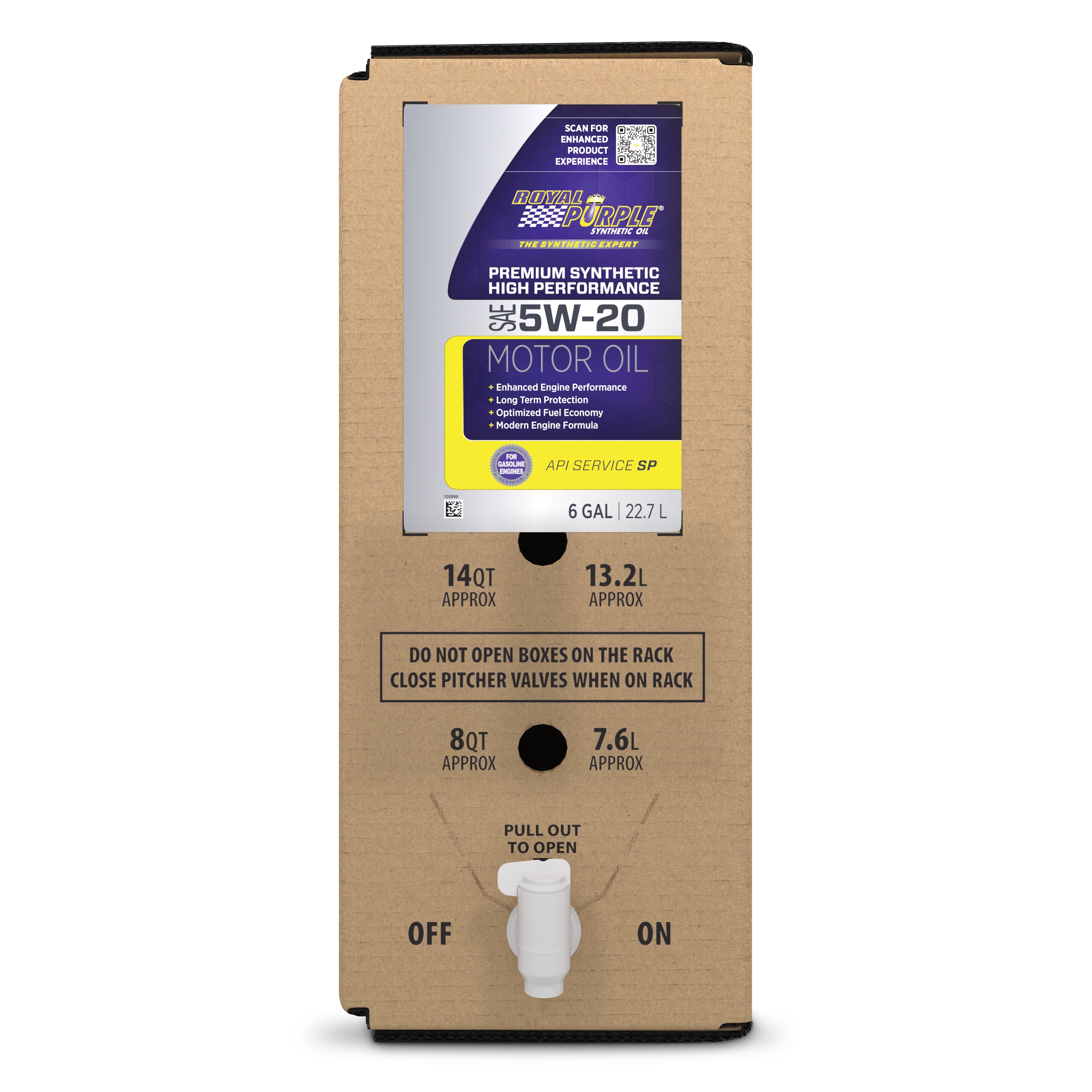 Royal Purple Multi-Grade Motor Oil 5w20 SAE 6 Gallon Box - 60520