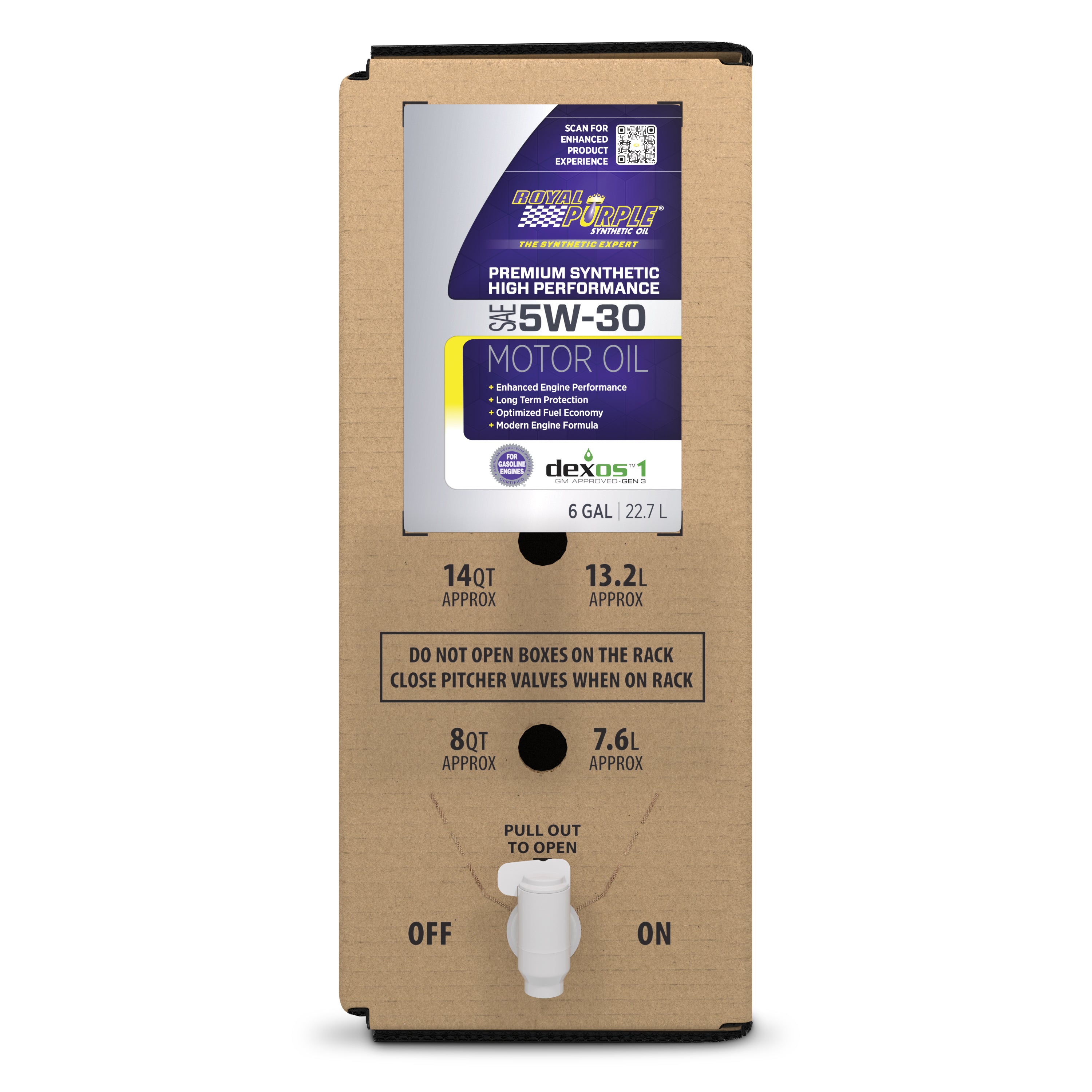 Royal Purple Multi-Grade Motor Oil 5w30 SAE 6 Gal Box Dexos - 60530