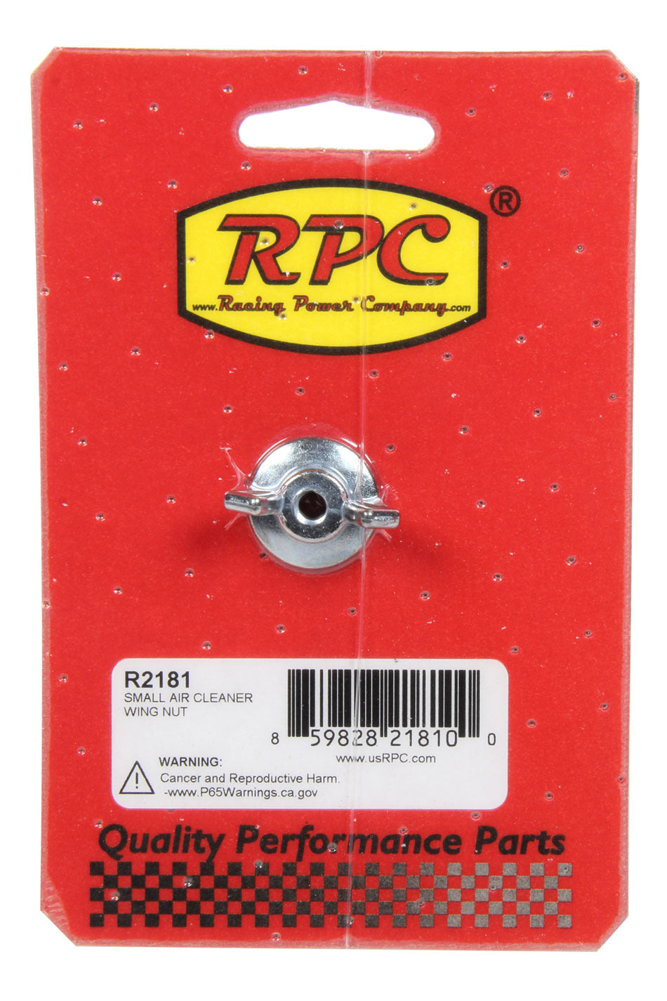 RACING POWER CO-PACKAGED R2181 Small Air Cleaner Wing Nut